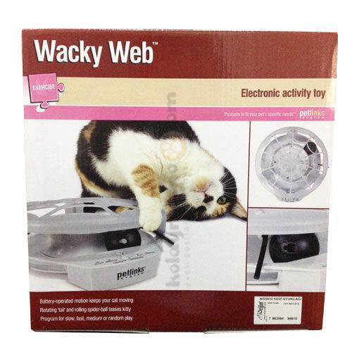 Wacky Web Örümcek Ağı Elektronik Kedi Oyuncağı WS5410 Kedi