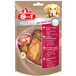 8in1 - 8in1 Fillets Pro Skin Coat Deri ve Tüy Sağlığı Köpek Ödülü 80 Gr