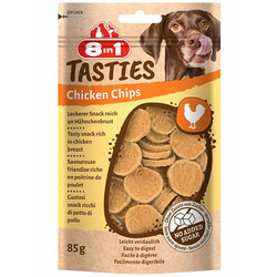 8in1 - 8in1 Tasties Chicken Chips Tavuk Cipsi Köpek Ödülü 85 Gr
