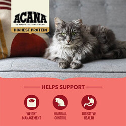 Acana Highest Protein Indoor Cat Tahılsız Kedi Maması 4,5 Kg - Thumbnail