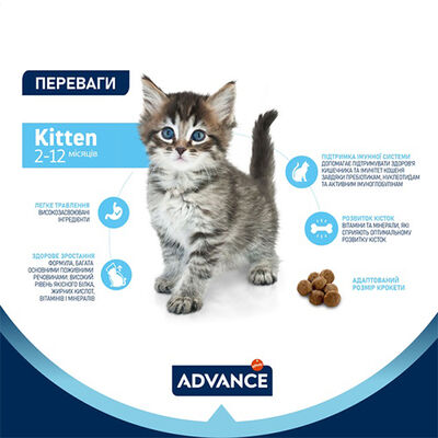 Advance Kitten Yavru Tavuk Etli Kedi Maması 3 Kg