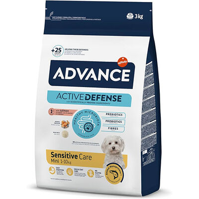 Advance Mini Sensitive Salmon Dry Dog Food 3 Kg.