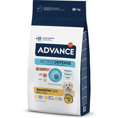 Advance Mini Sensitive Salmon Dry Dog Food 7 Kg.