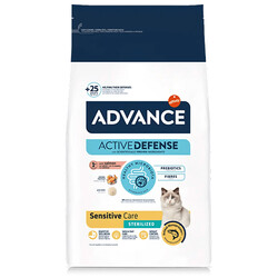 Advance Sensitive Sterilised Salmon Adult Dry Cat Food 3 Kg. - Thumbnail