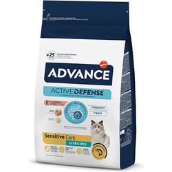 Advance - Advance Sensitive Sterilised Salmon Adult Dry Cat Food 3 Kg.