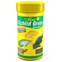 Ahm - AHM 31721 Cichlid Green Granulat Balık Yemi 100 ML