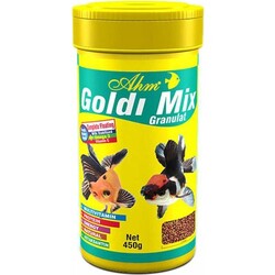 Ahm - AHM Goldi Mix Granulat Balık Yemi 100 ML