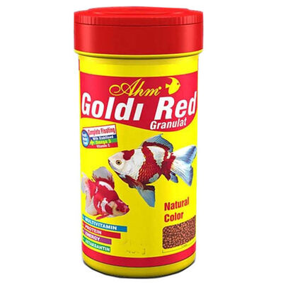 AHM Goldi Red Granulat Japon Balık Yemi 100 ML