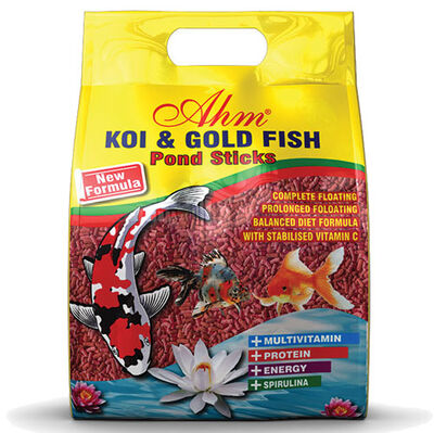 Ahm 33138 Red Pond Sticks Koi Ve Japon Balığı Yemi 1000 Gr