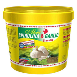 Ahm - AHM Spirulina ve Garlic Granulat Balık Yemi 3000 Gr