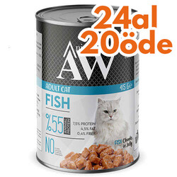 Animal World - Animal World Chucks in Jelly Fish Balıklı Etli Kedi Yaş Maması 415 Gr - 24 Al 20 Öde