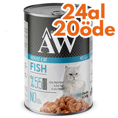 Animal World Chucks in Jelly Fish Balıklı Etli Kedi Yaş Maması 415 Gr - 24 Al 20 Öde