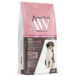 Animal World - Animal World Puppy Kuzulu Yavru Köpek Maması 3 Kg