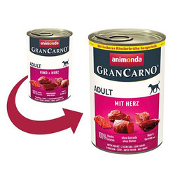 Animonda Gran Carno Beef and Heart Wet Dog Food 400 Gr. - Buy 6 Pay 5 - Thumbnail