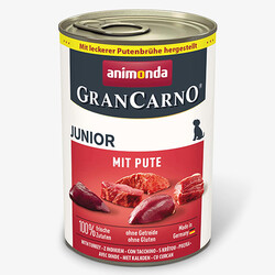 Animonda - Animonda Gran Carno Beef and Turkey Heart Puppy Wet Dog Food 400 Gr.