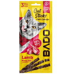 Bado - Bado Kuzu Etli Sticks Tahılsız Kedi Stick Ödül 3x5 Gr
