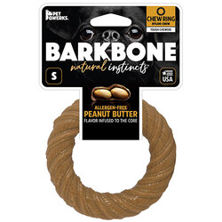 Pet Qwerks - BarkBone Chew Ring Halka Fıstık Ezmesi Aromalı Köpek Çiğneme Kemiği