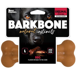 Pet Qwerks - BarkBone Original Barbekü Aromalı Köpek Çiğneme Kemiği (Büyük Boy)