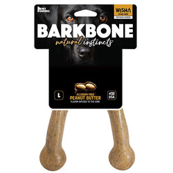 Pet Qwerks - BarkBone Wishbone Lades Kemiği Fıstık Ezmesi Aromalı Köpek Çiğneme Kemiği (Büyük Boy)