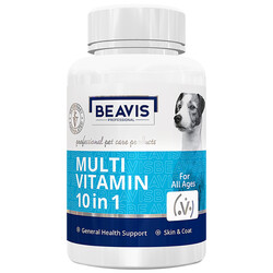 Beavis - Beavis Dog Multi Vitamin 10 in 1 Köpek Tableti 75 Gr - 150 Tablet