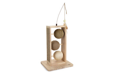 Beeztees DBL Kedi Tırmalama ve Oyuncağı, 34,5x29,5x50cm