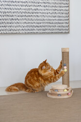 Beeztees DBL Kedi Tırmalama ve Oyuncağı, 38x24,5x47,5cm - Thumbnail