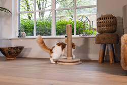 Beeztees DBL Kedi Tırmalama ve Oyuncağı, Kahverengi, 39,5x39,5x62cm - Thumbnail