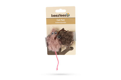 Beeztees Kedi Oyuncağı, Fare, Peluş, 14,5x5x1,5cm