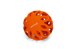 Beeztees - Beeztees Köpek Oyuncağı, Delikli Top, Kauçuk, Turuncu, 11cm