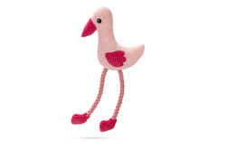Beeztees - Beeztees Köpek Oyuncağı, Sesli, Flamingo, Peluş, Pembe, 39,5x19,5x6cm