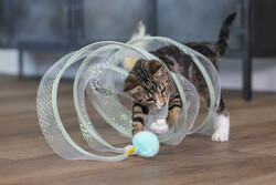 Beeztees Yavru Kedi Tüneli, Spiral Şeklinde, 60x25x25cm - Thumbnail
