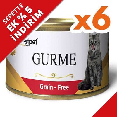 Bestpet Gold Gurme Beef Tahılsız Sığır Etli Kedi Konservesi 85 Gr x 6 Adet