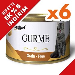 Bestpet - Bestpet Gold Gurme Liver Tahılsız Ciğerli Kedi Konservesi 85 Gr x 6 Adet