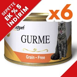 Bestpet - Bestpet Gold Gurme Salmon Tahılsız Somonlu Kedi Konservesi 85 Gr x 6 Adet