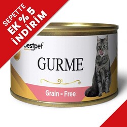 Bestpet - Bestpet Gold Gurme Sterilised Salmon Tahılsız Somonlu Kısır Kedi Konservesi 85 Gr