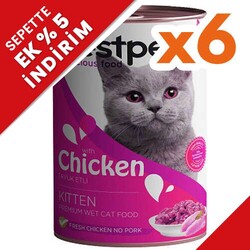 Bestpet - Bestpet Gravy Kitten Parça Tavuk Etli Yavru Kedi Konservesi 400 Gr x 6 Adet