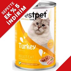 Bestpet - Bestpet Gravy Parça Hindi Etli Kedi Konservesi 400 Gr