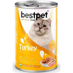 Bestpet - Bestpet Gravy Parça Hindi Etli Kedi Konservesi 400 Gr