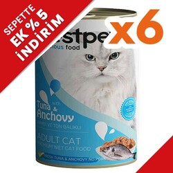 Bestpet - Bestpet Gravy Tuna Anchovy Parça Ton ve Hamsili Kedi Konservesi 400 Gr x 6 Adet