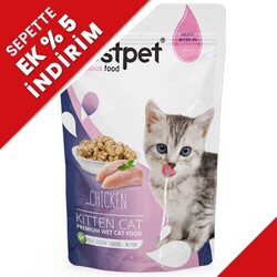 Bestpet - Bestpet Pouch Jelly Kitten Tavuk Etli Yavru Kedi Yaş Maması 85 Gr