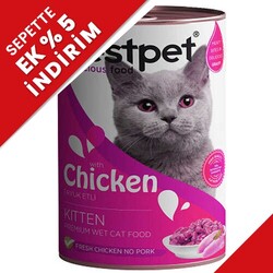 Bestpet - Bestpet Gravy Kitten Parça Tavuk Etli Yavru Kedi Konservesi 400 Gr