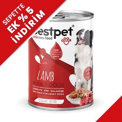 Bestpet - Bestpet Kuzu Etli Parça Etli ve Jöleli Köpek Konservesi 400 Gr