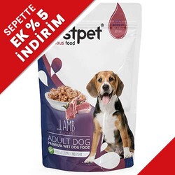 Bestpet - Bestpet Pouch Jelly Kuzu Etli Jöleli Köpek Yaş Maması 100 Gr