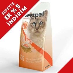 Bestpet - Bestpet Sterilised Somonlu Kısırlaştırılmış Kedi Maması 15 Kg