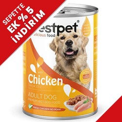 Bestpet - Bestpet Tavuk Etli Parça Etli ve Jöleli Köpek Konservesi 400 Gr