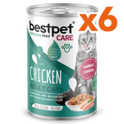 Bestpet Tavuk Parça Etli Ve Soslu Yetişkin Kedi Konservesi 400 Gr x 6 Adet - Thumbnail