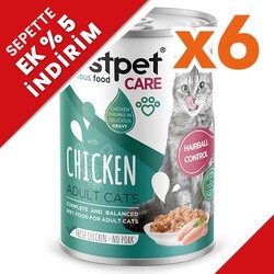 Bestpet - Bestpet Tavuk Parça Etli Ve Soslu Yetişkin Kedi Konservesi 400 Gr x 6 Adet