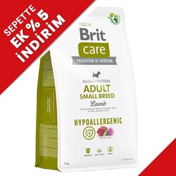 Brit Care - Brit Care Small Breed Adult Küçük Irk Kuzulu Köpek Maması 3 Kg + Temizlik Mendili