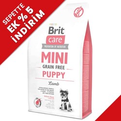 Brit Care - Brit Care Mini Puppy Küçük Irk Yavru Tahılsız Köpek Maması 2 Kg + Temizlik Mendili