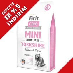 Brit Care - Brit Care Mini Yorkshire Küçük Irk Tahılsız Köpek Maması 2 Kg + Temizlik Mendili